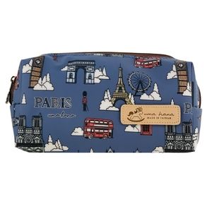 Waterproof London Rectangle Makeup Cosmetic Bag